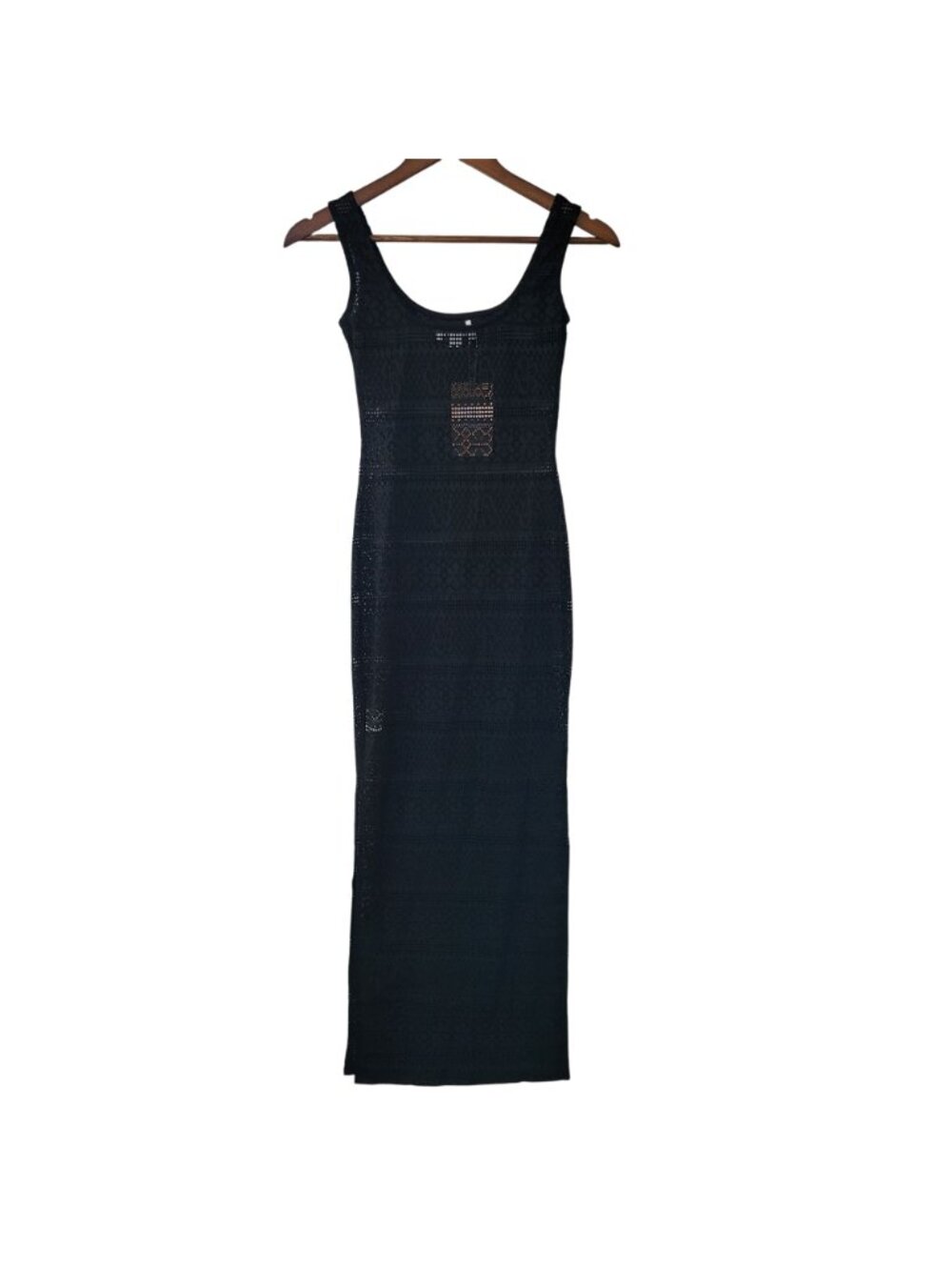 Thatssofetch Lace Maxi Dress Size XS/S Sterling Black Bodycon Sexy NWT - Picture 2 of 9